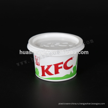Пищевой сорт KFC 130мл / 4 унции одноразового полипропиленового пластикового стаканчика